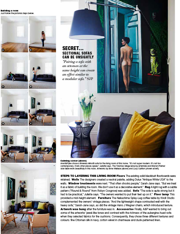 Arent&Pyke, balmain house, Real Living, real living magazine, secrets of decorating, Sydney Design Awards 