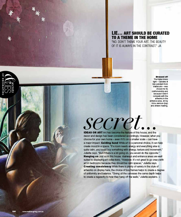 Arent&Pyke, balmain house, Real Living, real living magazine, secrets of decorating, Sydney Design Awards 