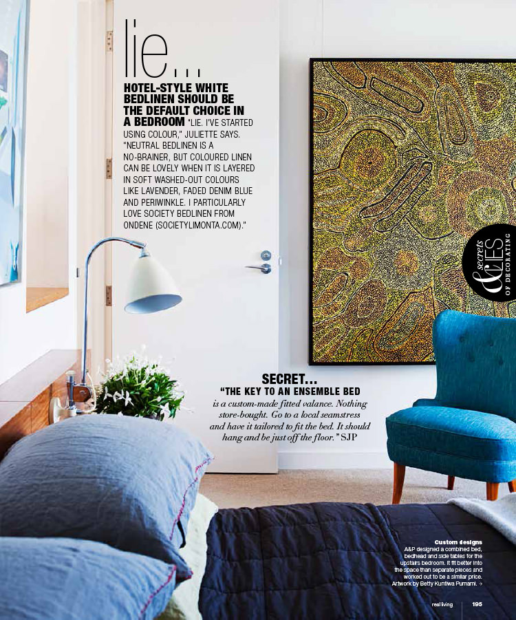 Arent&Pyke, balmain house, Real Living, real living magazine, secrets of decorating, Sydney Design Awards 