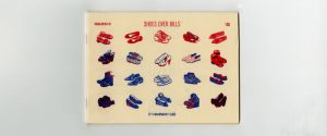 Hannah K. Lee, Shoes over Bills, Red & Blue